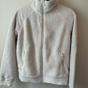 Athleta Cream Sherpa Jacket